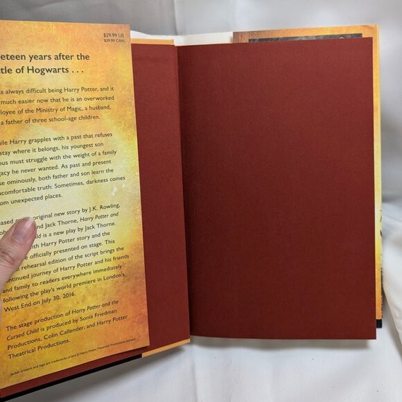3 for $30 Harry Potter & the Cursed Child 1st Edition HC with DJ, - Picture 7 of 10